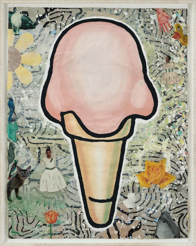 唐納德·貝奇勒，《粉紅雪糕筒》，2010年