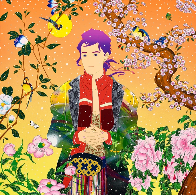 松山智一，《尊重呼吸》，2019年