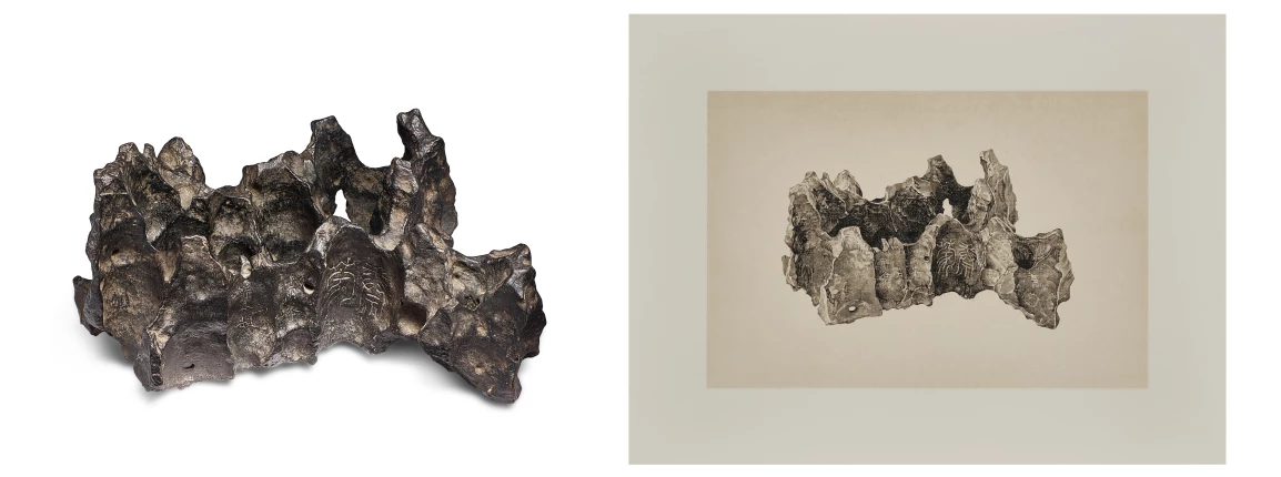 清 羅聘題靈璧養蒙石供